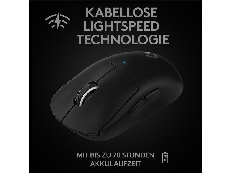 Logitech Gaming-Maus Pro X Superlight Schwarz Extrem leichte Gaming-Maus mit leistungsvoller Performance