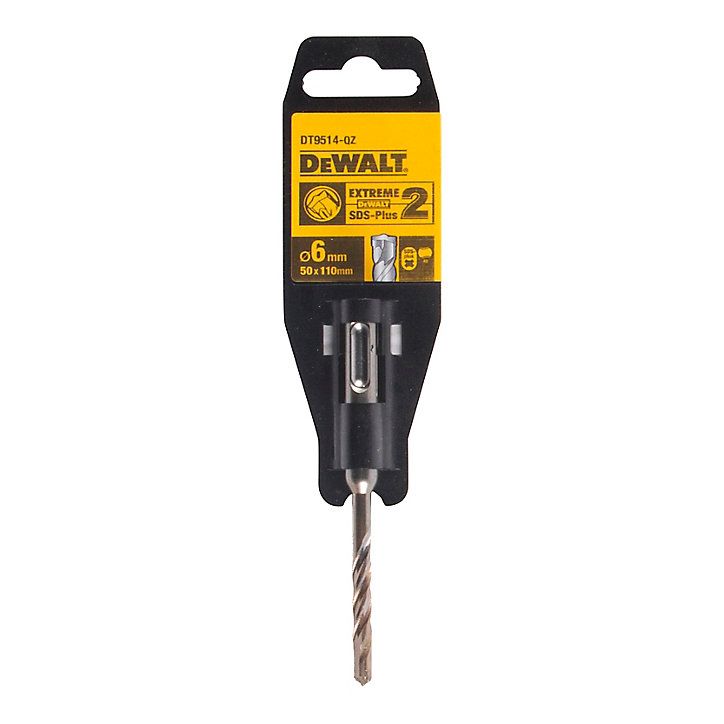 Foret béton Ø.6 x L.110 mm DeWalt DT9514-QZ en acier emmanchement SDS Plus