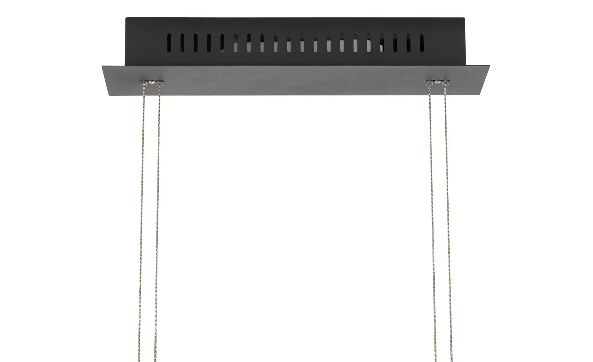 Fischer-Honsel LED-Pendelleuchte, schwarz-matt/Rauchglas
