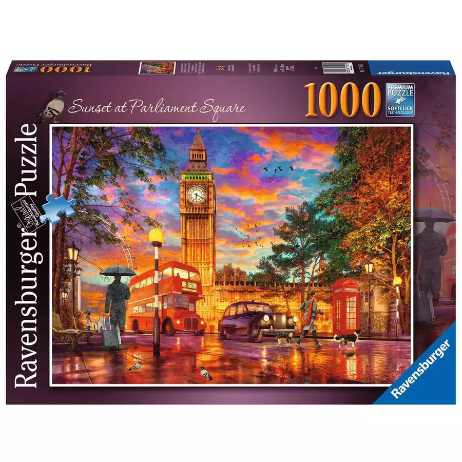 Ravensburger Sonnenuntergang in London bunt