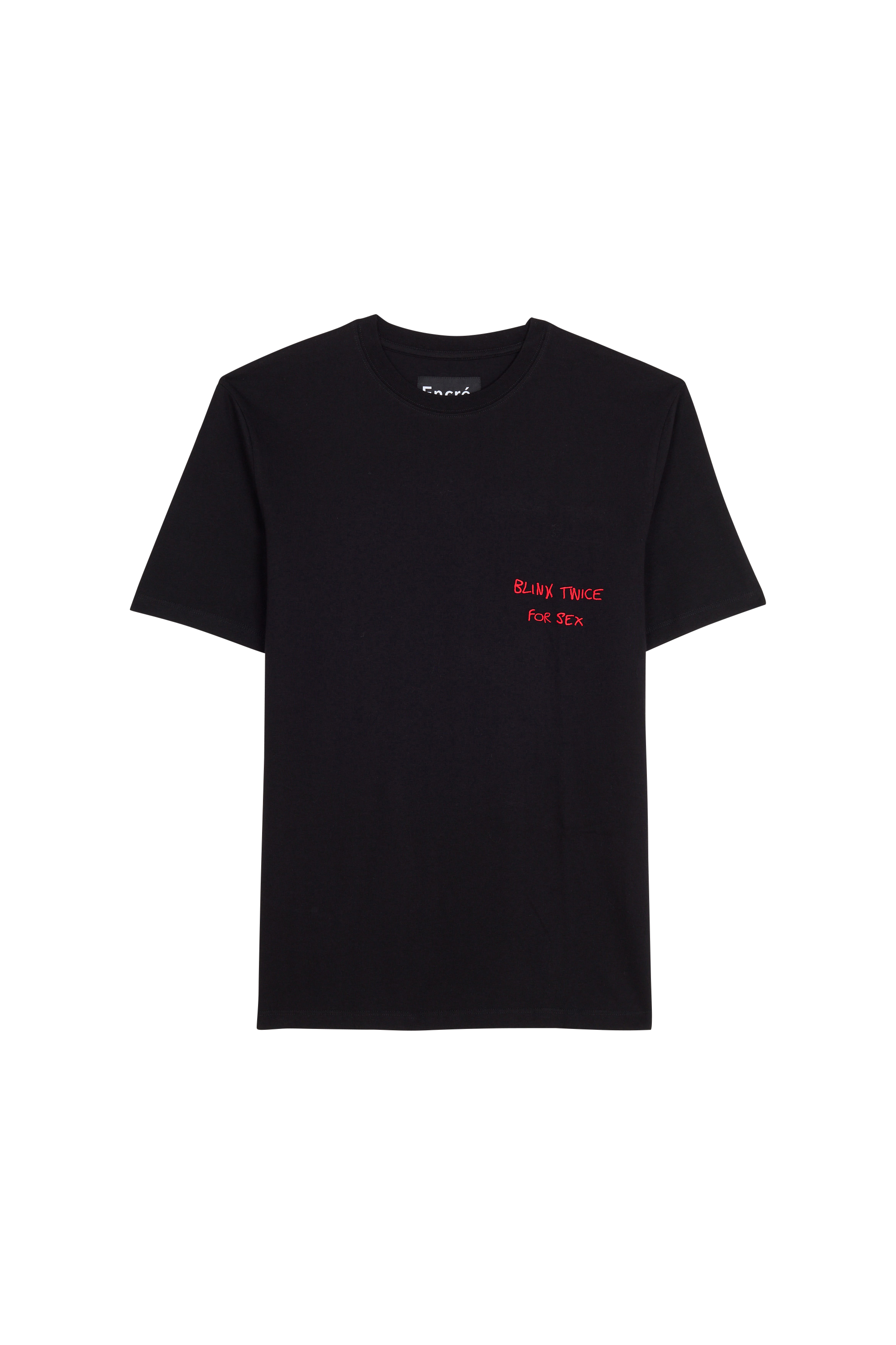 ENCRE T-shirt  ENTS01BLIN BLINK TWICE FO Noir