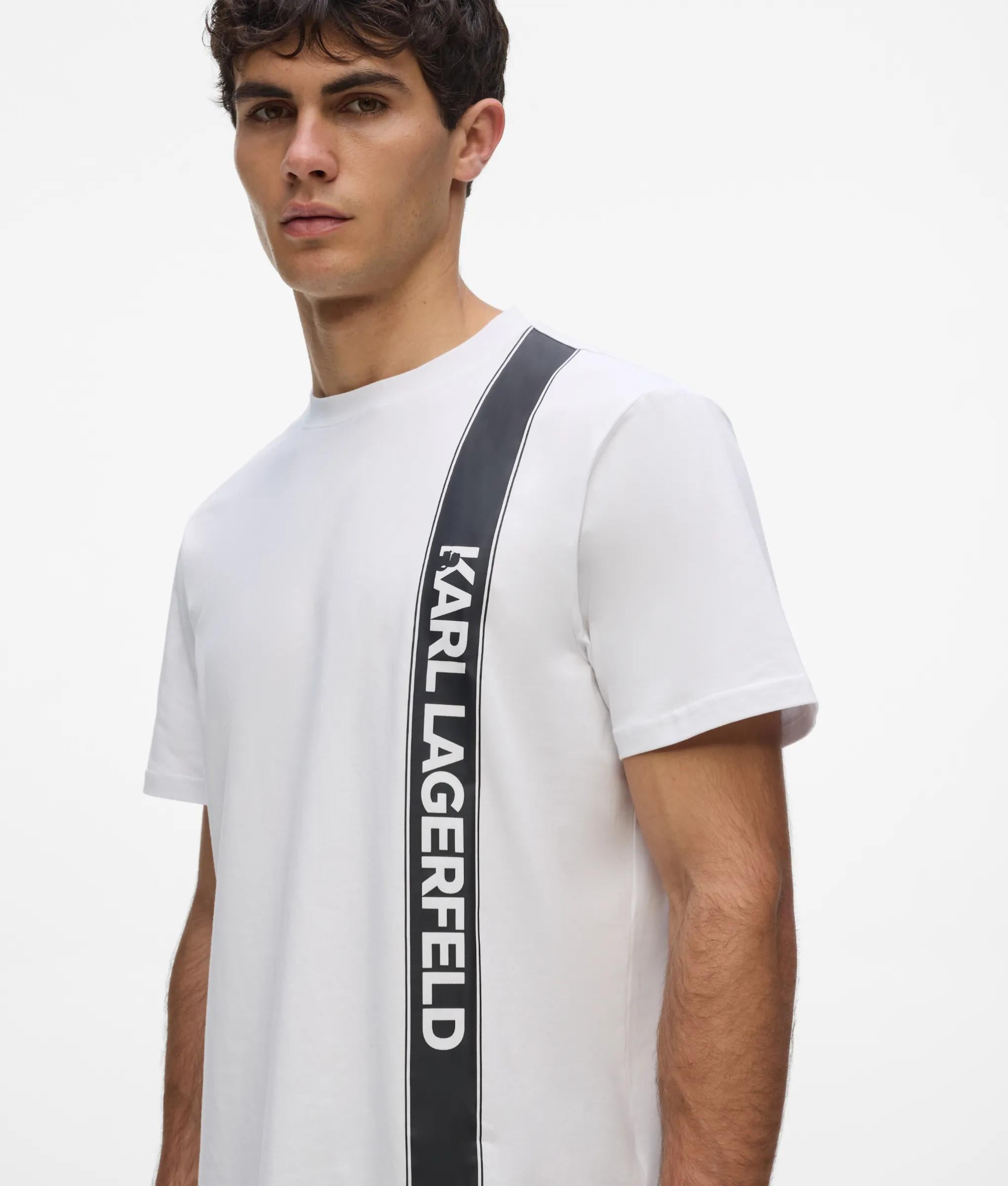 Verticaal logo pyjama T-shirt