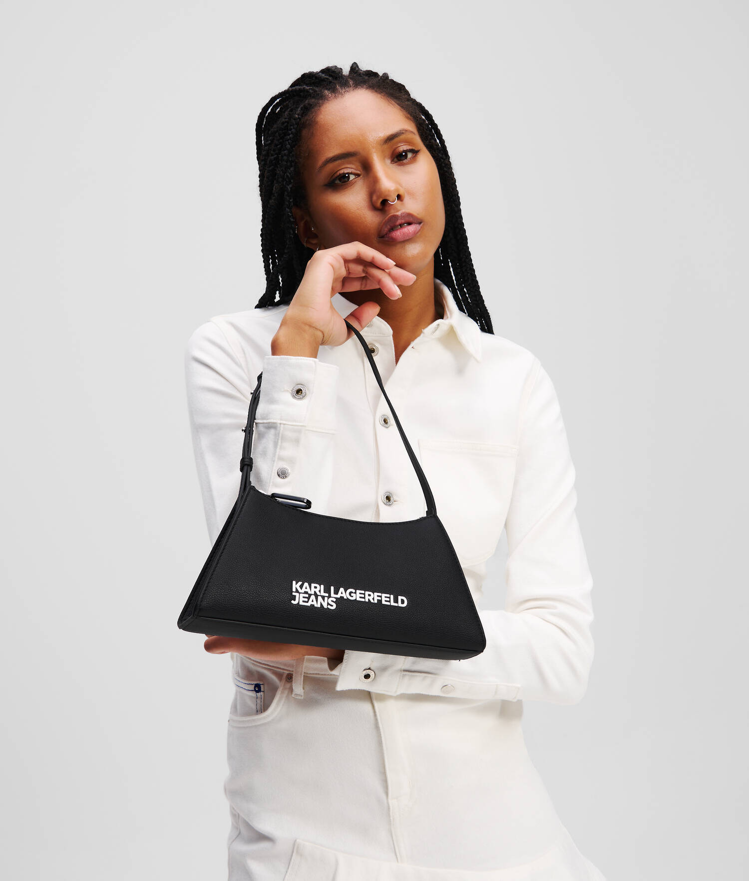 PETIT SAC PORTÉ ÉPAULE GÉO - Noir