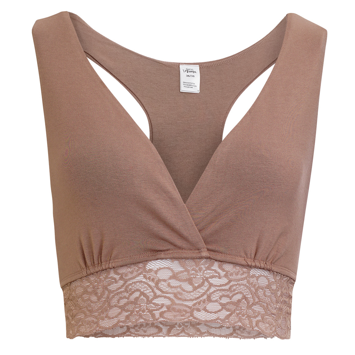 Gina Mama 2 Damen Still-Bustiers mit Spitze rosa / braun