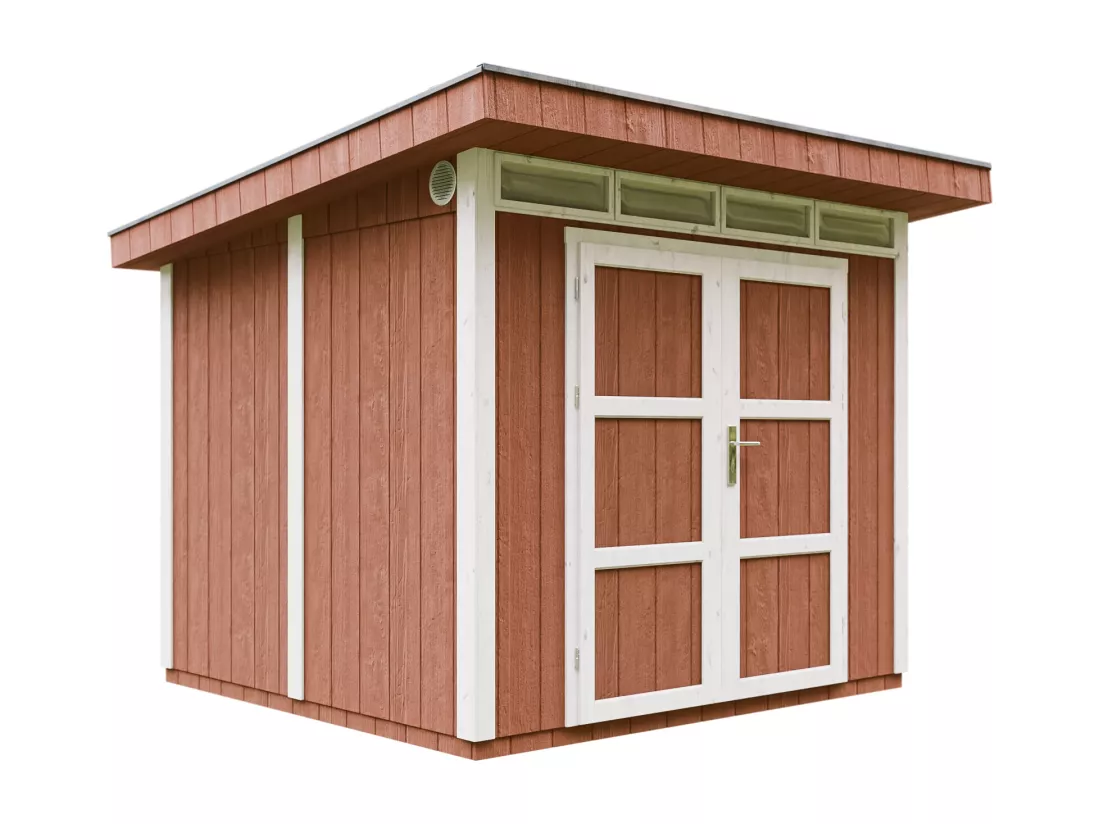 Abri de Jardin Qualité Premium 6m² /L294xL279xH237 cm - Timbela M903A-REDWOOD RED