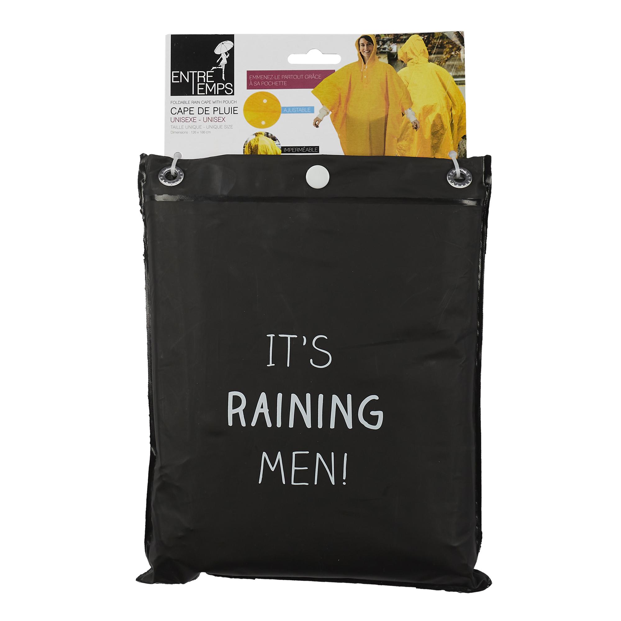 CAPE DE PLUIE PLIABLE AVEC POCHETTE 126X100CM