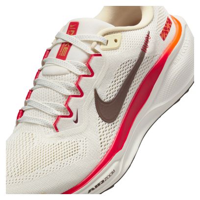 Chaussures Running Nike Pegasus 41 Beige/Rouge Femme