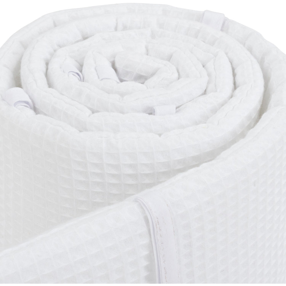 Køb babybay® White Sengerand Waffle Piqué Honeycomb