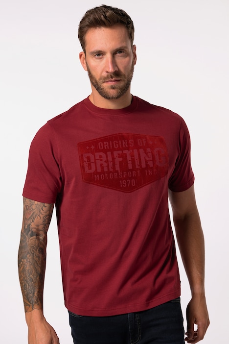 T-Shirt, Halbarm, Brust-Print, bis 8XL