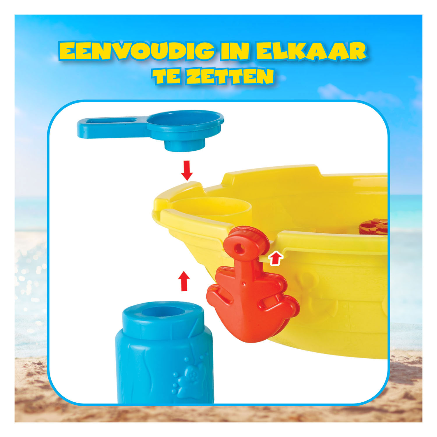 Zand - en Watertafel Piratenboot, 19dlg.