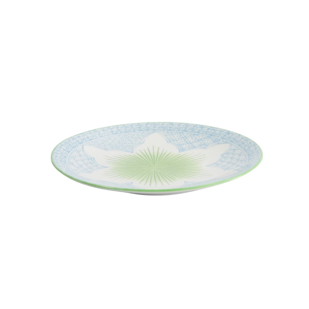 Tokyo Design Studio  Lily Flower tallerken, lyseblå - Ø20 cm.