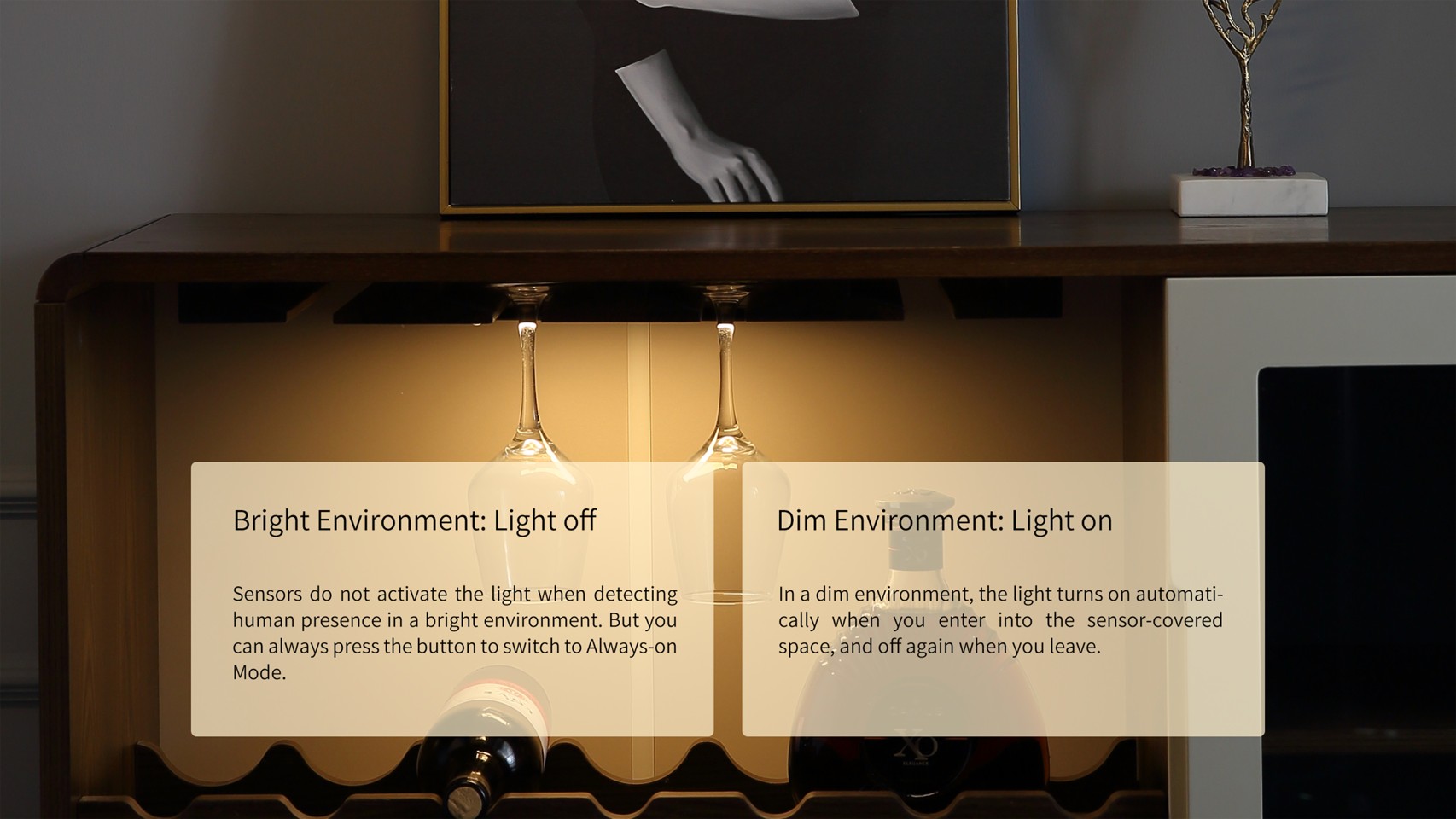 Yeelight - Bevægelsessensor Garderobe Lys 20cm (Sølv 2700K)