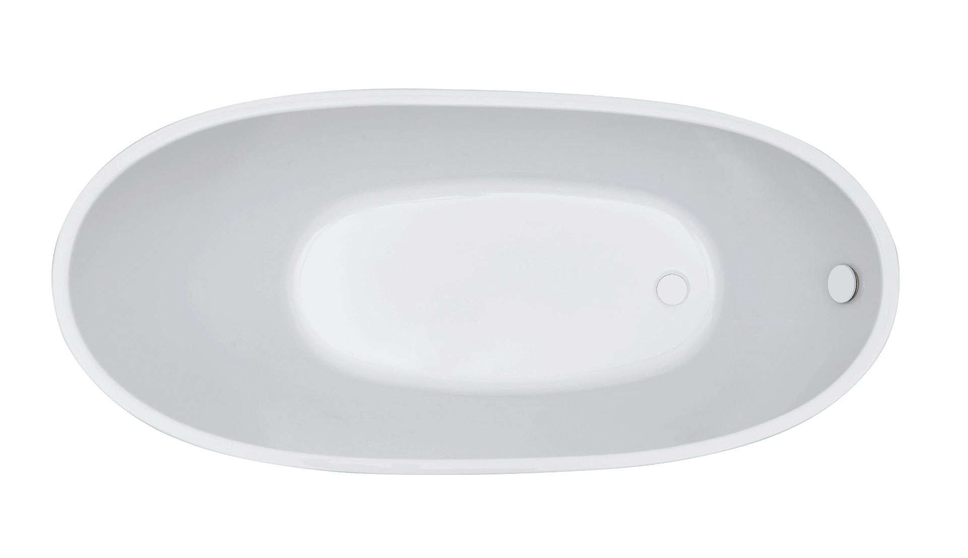 Mueller Trapeze vrijstaand ligbad glans wit 170x77cm