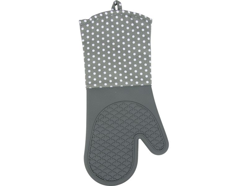 Wenko Küchenhandschuh Punkte 2er Set, Grau Topfhandschuhe