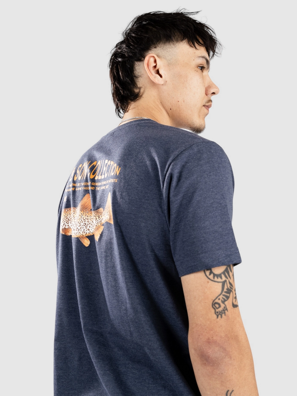 Picture D&S Panther T-Shirt a dark blue melange