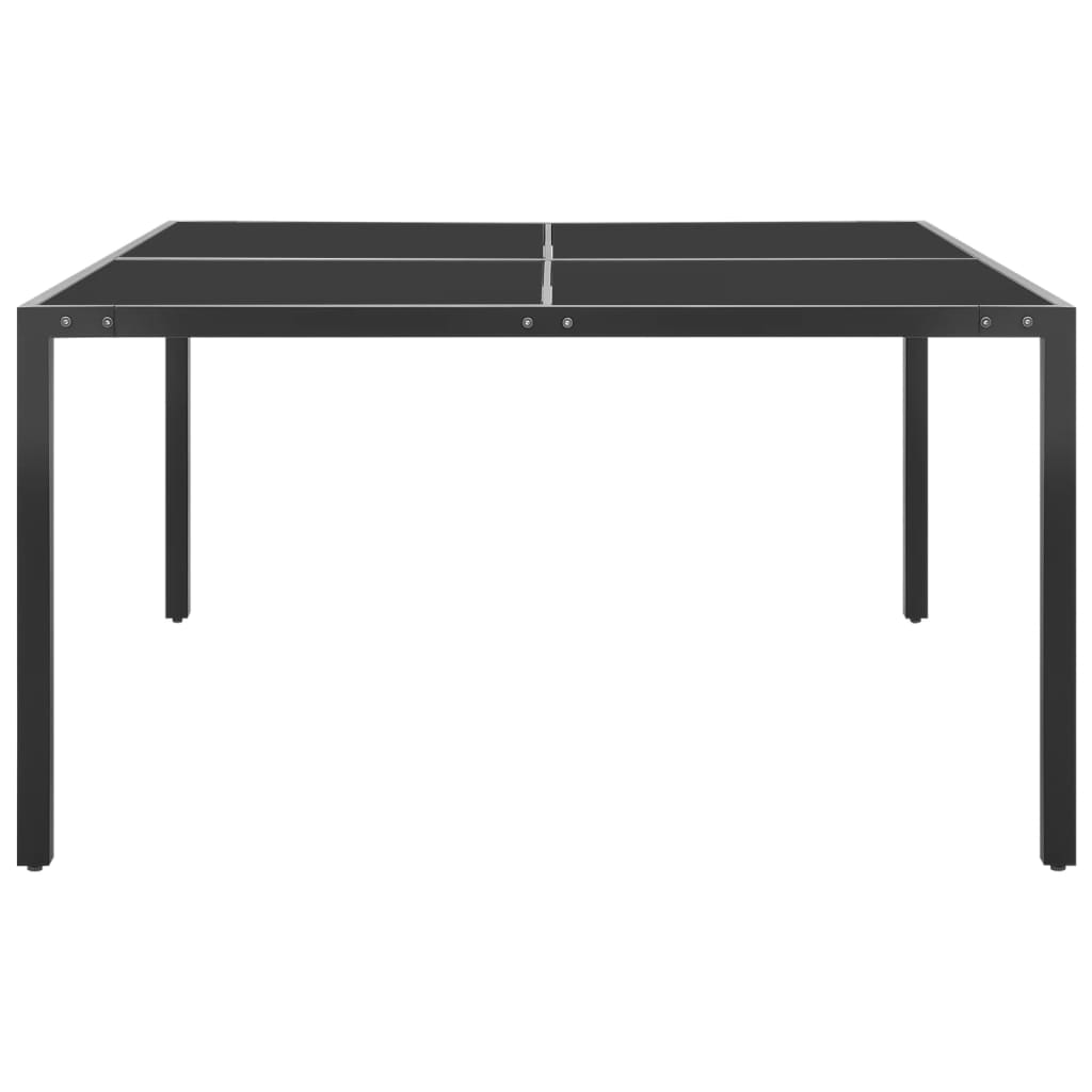 Mobilier de salle à manger d'extérieur 13 pièces acier