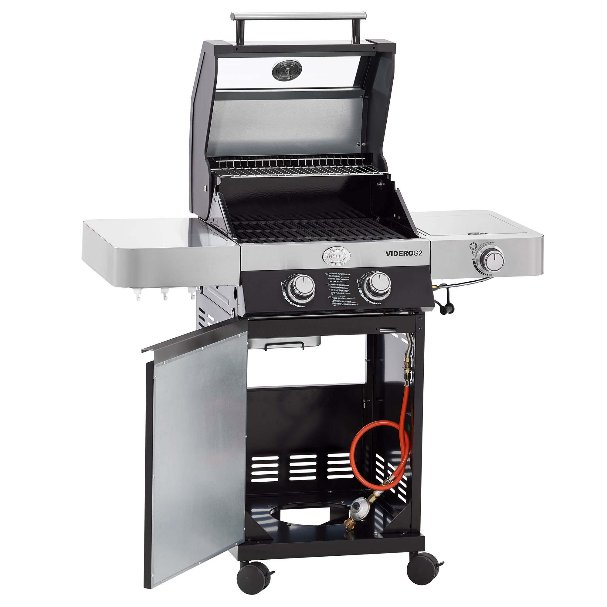 Gasgrill BBQ-Station VIDERO G2 schwarz 50 mbar
