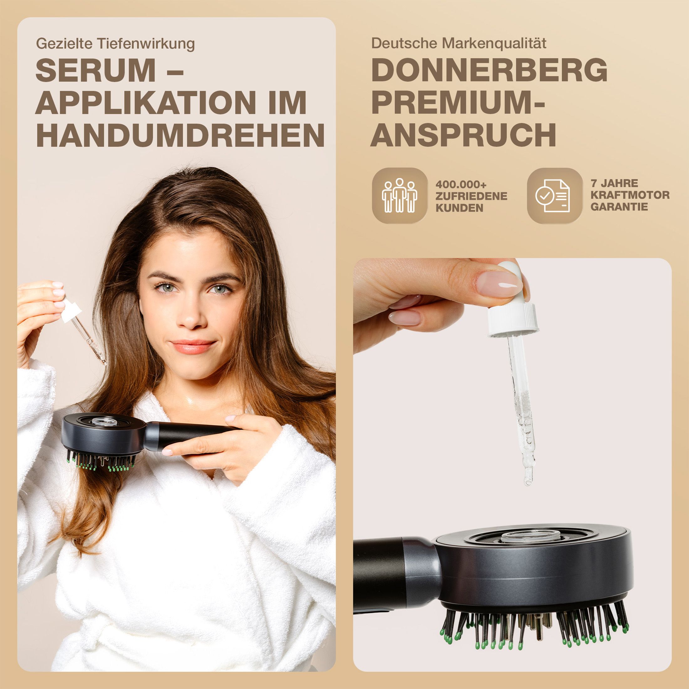 Kopfmassagegerät MIO mit Rotlicht und Ölanwendung