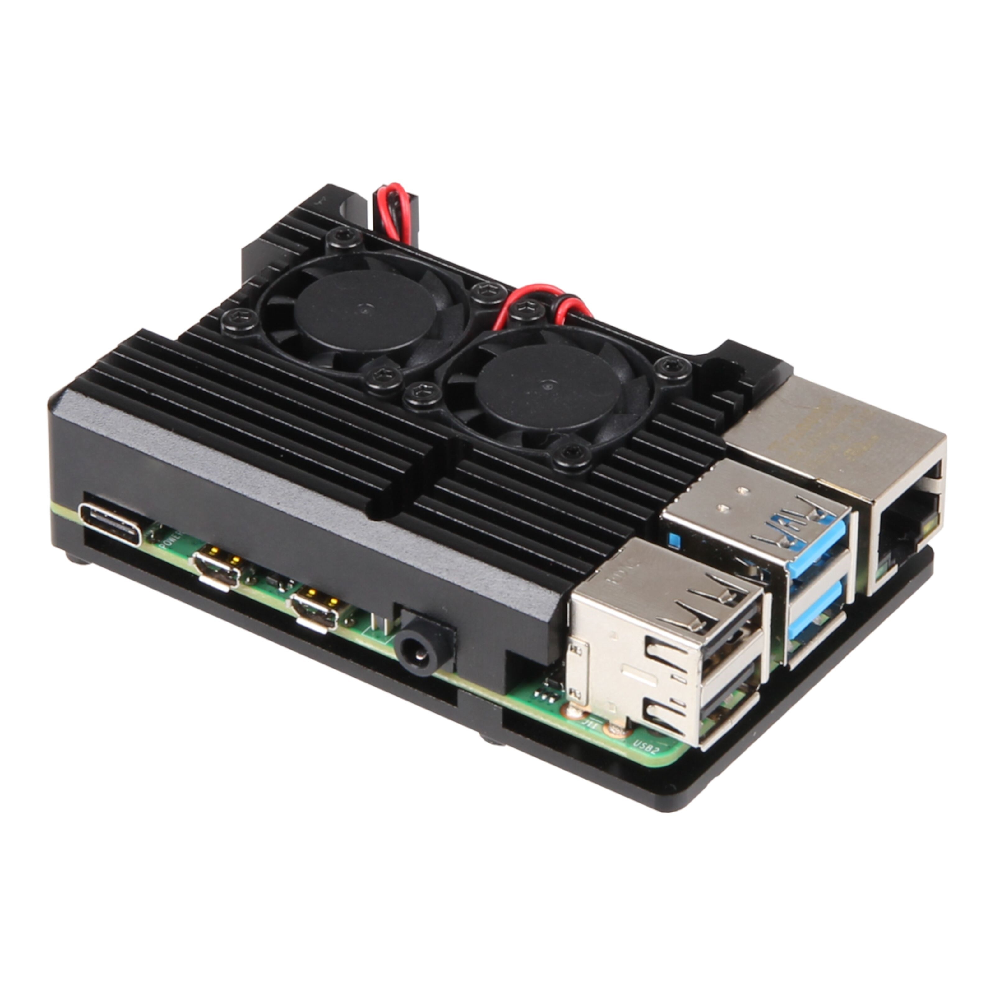 Joy-it Robust aluminiumskabinett for Raspberry Pi 4 B