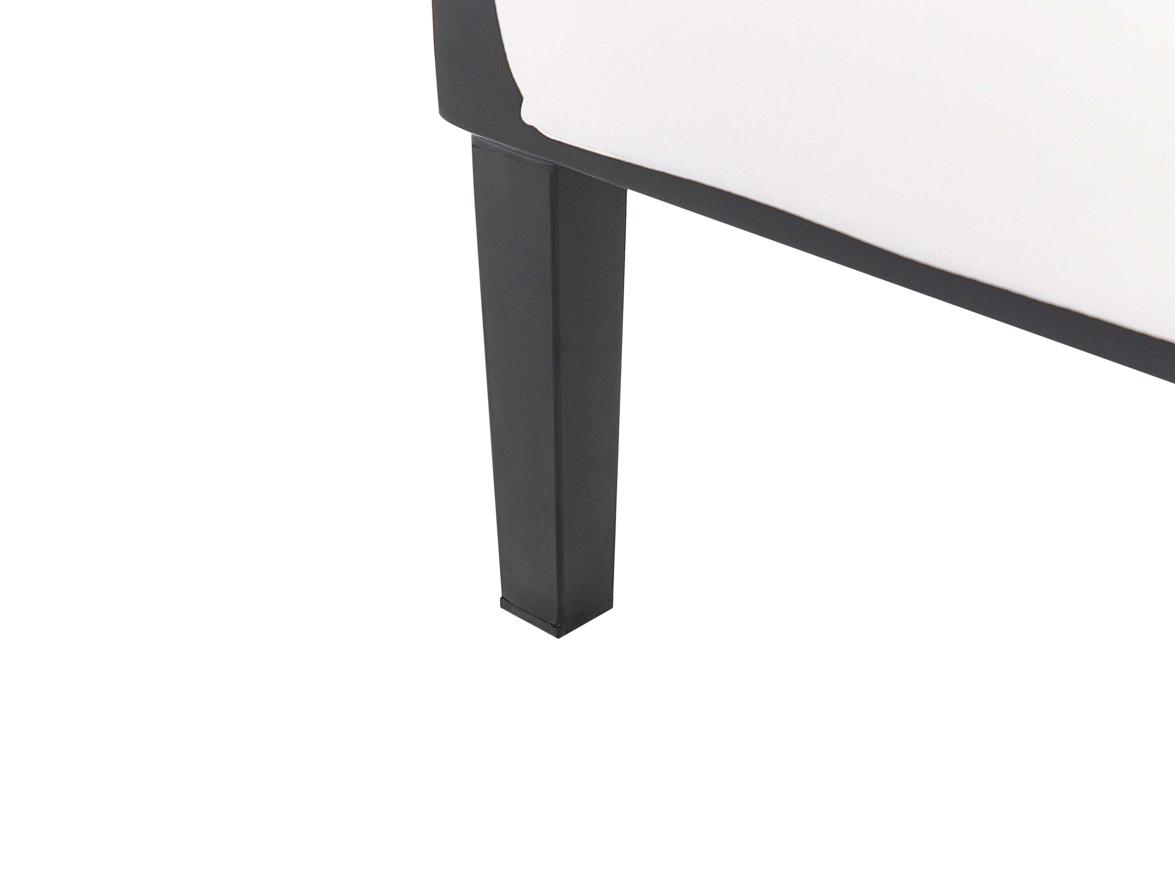 Loungeset met tafel 3-zits MONTEFALCO Metaal Wit