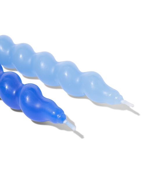 bougies torsadées courtes vertes 2 pièces