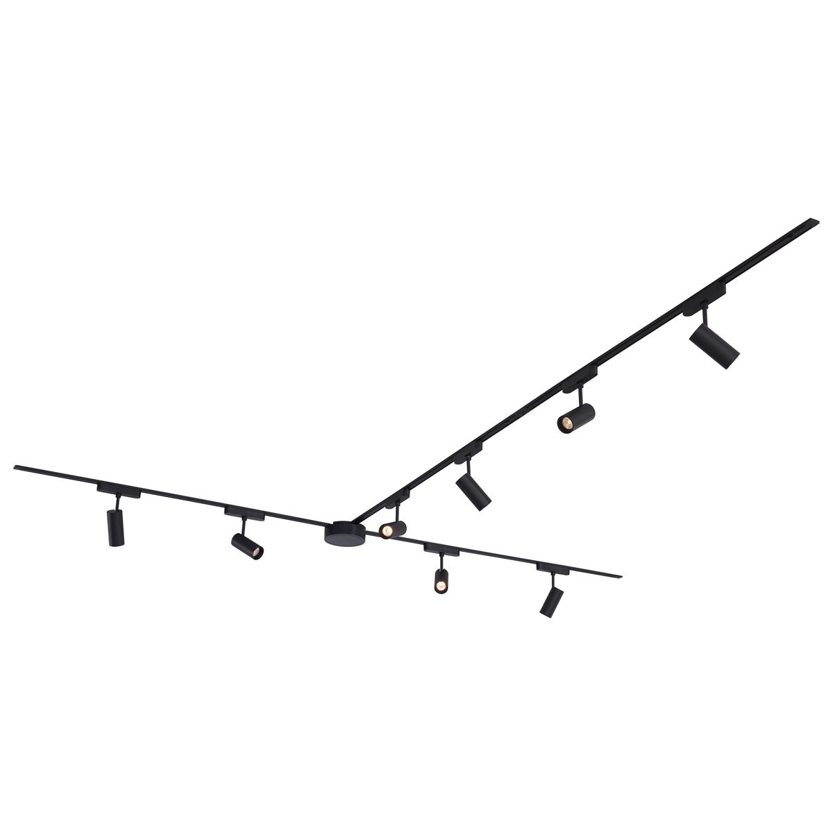 Modern railsysteem met 8 spots zwart 1-fase 400 cm - Magnetic Gert