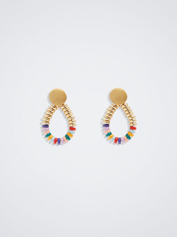 Pendientes Con Abalorios - Multicor