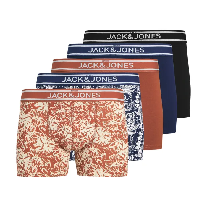 Jack & Jones Retro Flower Trunk Boxershorts Heren (5-pack)