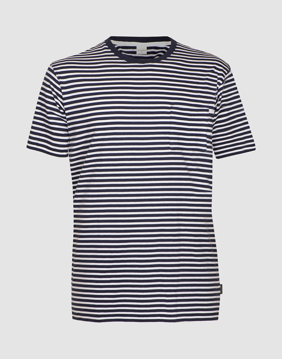 T-shirt van katoen voor heren in Wit/navy
