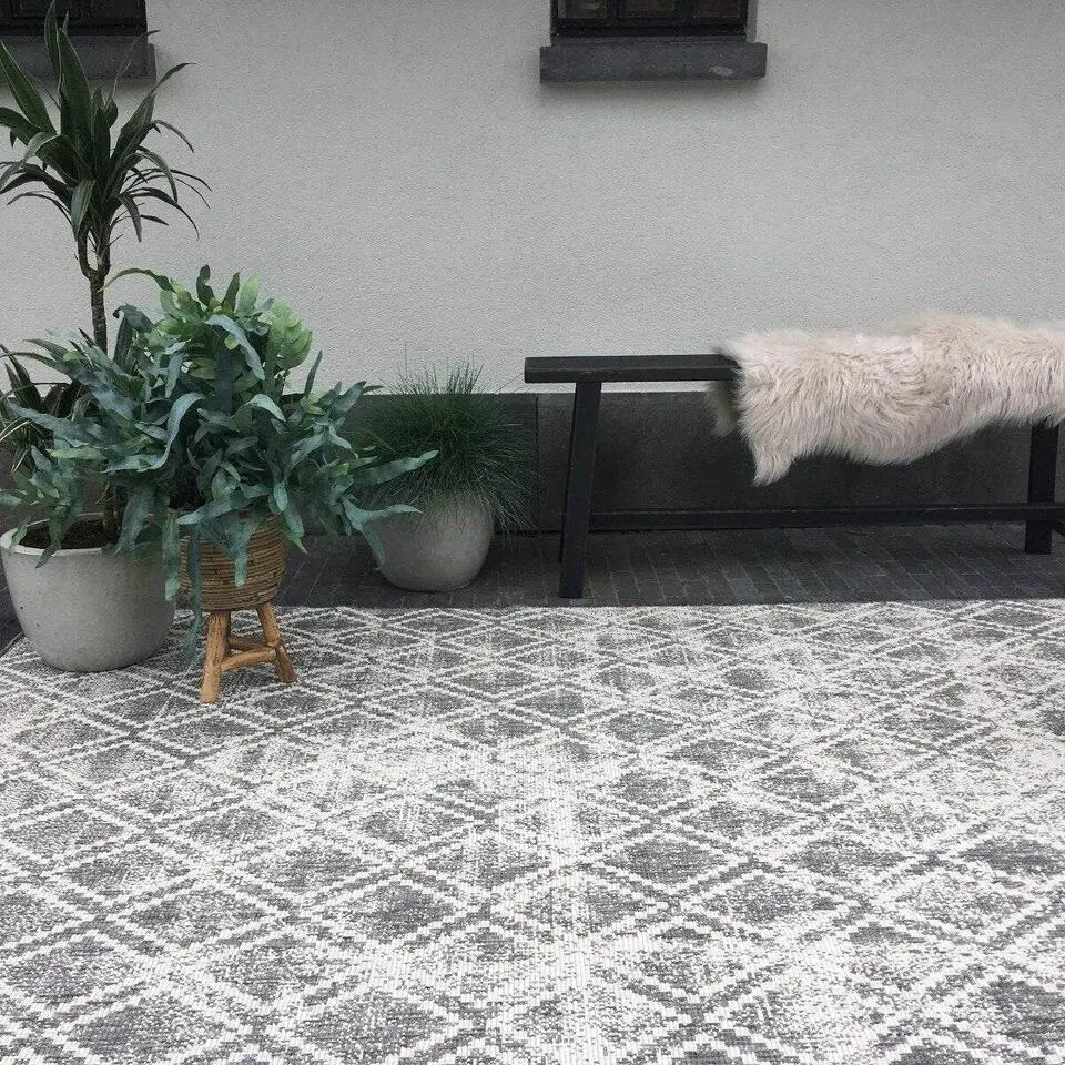 Eva Interior Buitenkleed Grijs Frost - 200 x 200 cm