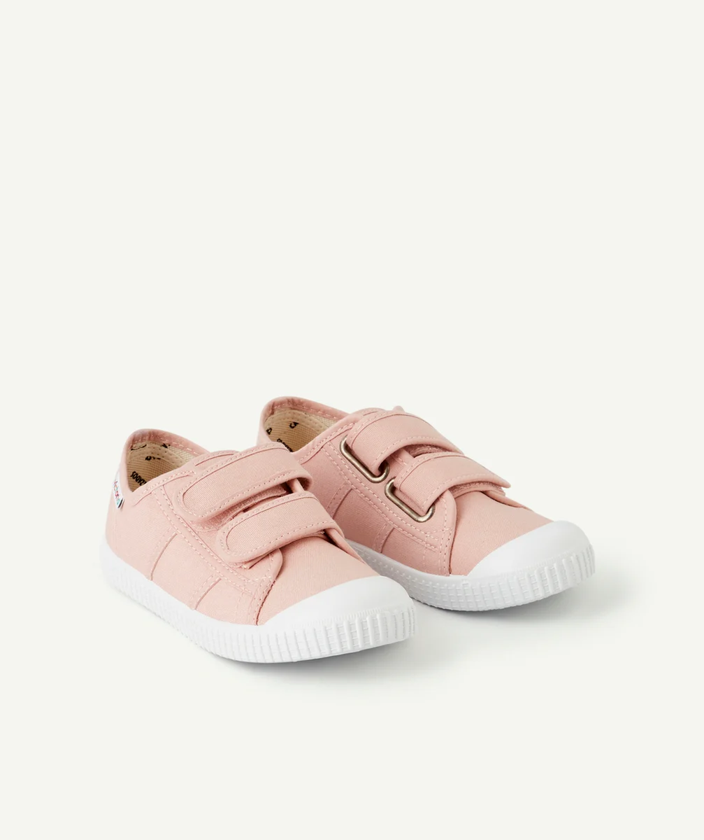 VICTORIABASKETS FILLE EN TOILE ROSE PÂLE AVEC DOUBLE SCRATCH