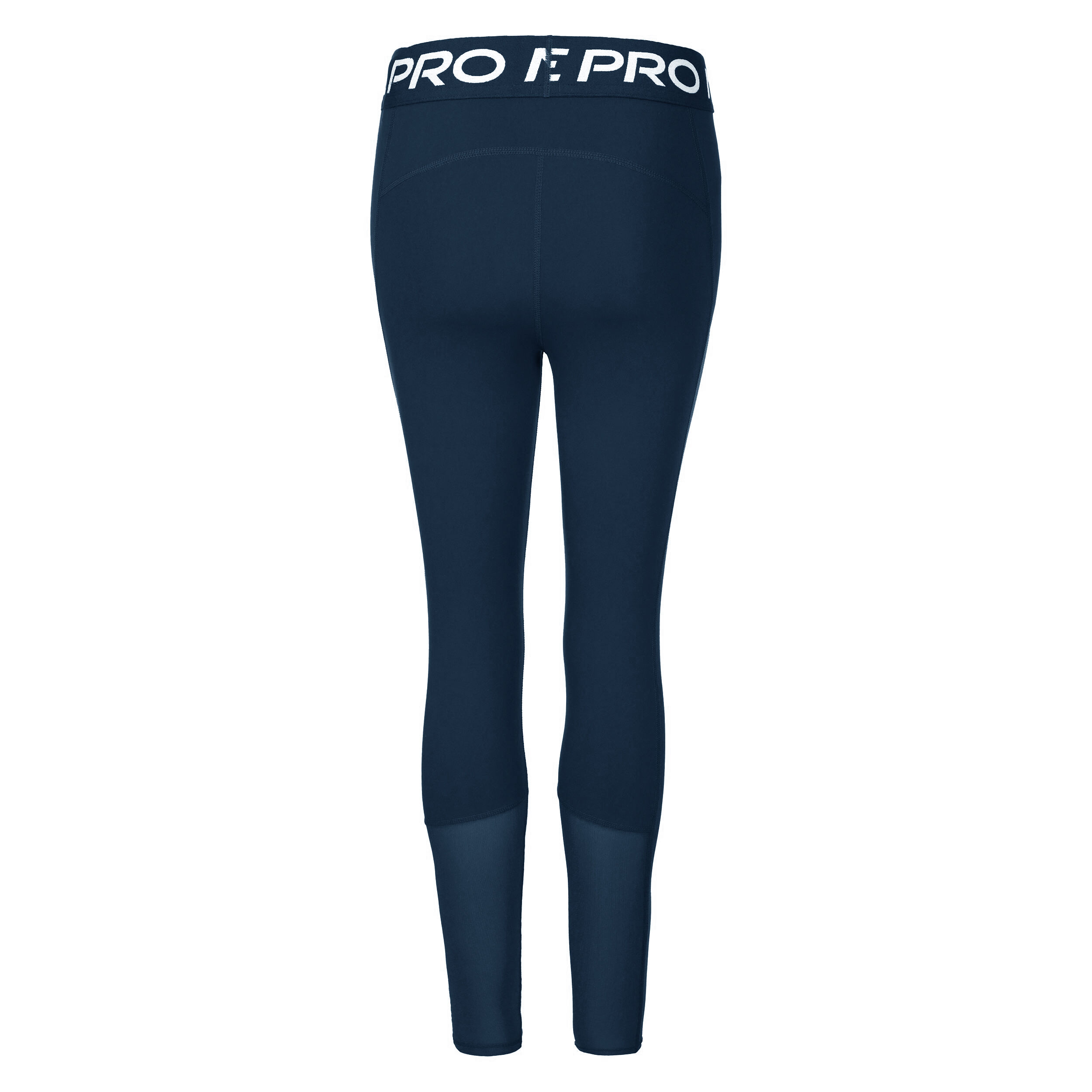 Nike Mid-Rise Mesh-Paneled Collant Tight Femmes - Bleu Foncé , Blanc