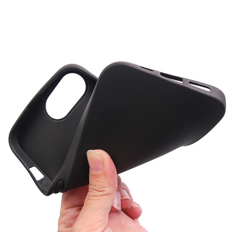 iPhone 16e Case Schutzhülle Matte Beschichtung (Anti-Fingerprint) - Schwarz