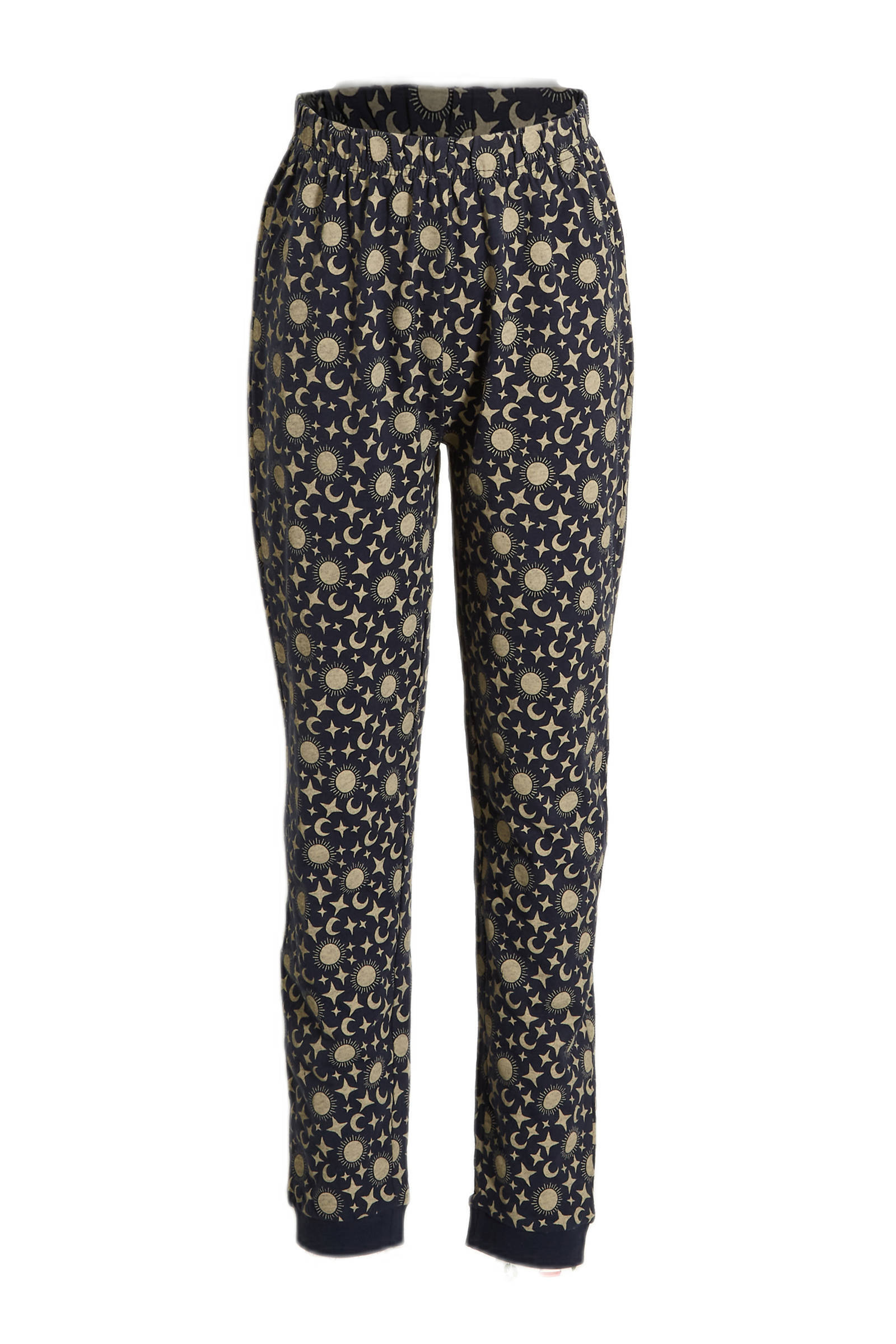 Orange Stars pyjama met printopdruk marine