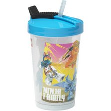 Gobelet avec paille NINJAGO, 0,5 litre