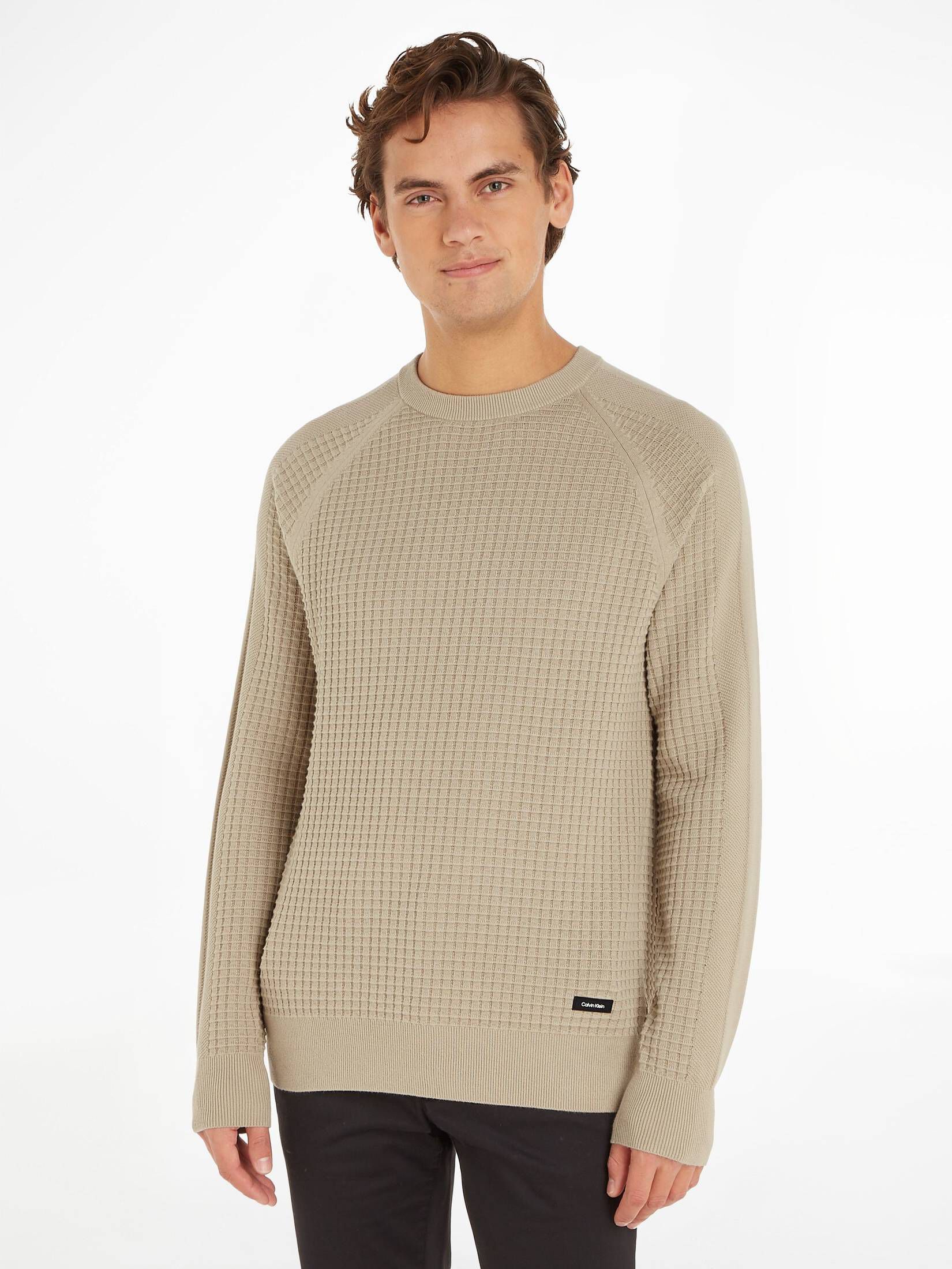 CALVIN KLEIN| Herren Strickpullover MIX CN SWEATER