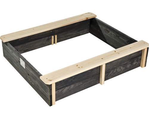 EXIT Aksent houten zandbak, 97x77x20,4 cm, grijs