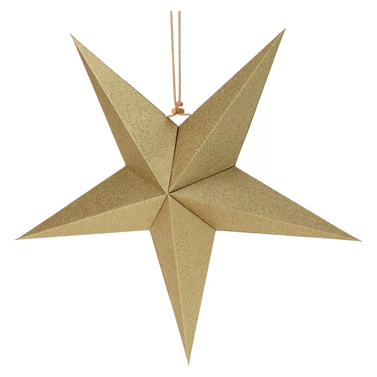 Papierstern Paper-Star Gold