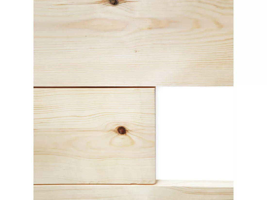 Tête de lit en bois de sapin naturel 160x80cm