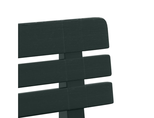 VIDAXL - Banc de jardin vert 110x52x71 cm polypropylène