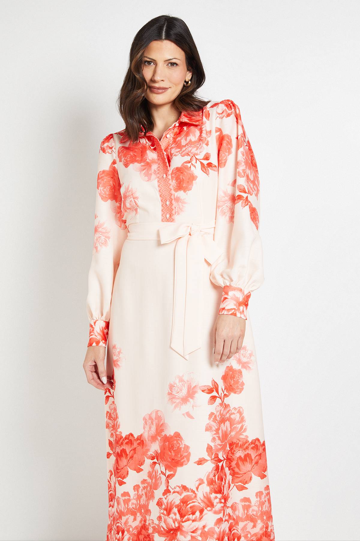 Wallis Robe Chemise Western Florale D'été