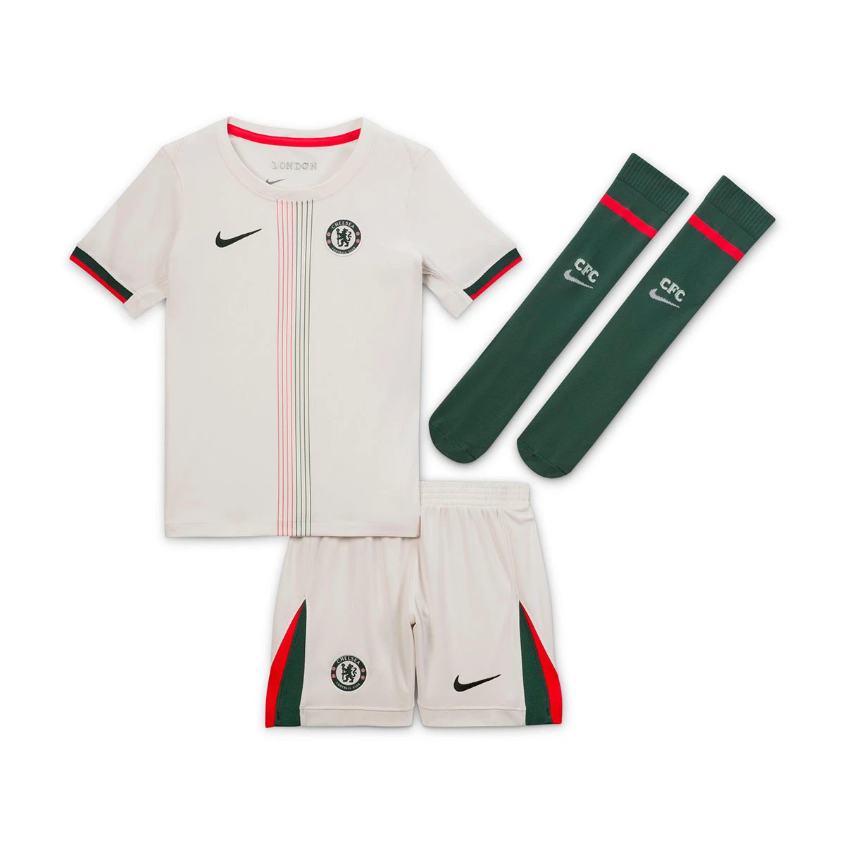Conjunto Nike Chelsea FC Segundo Equipamento 2025-2026 Criança