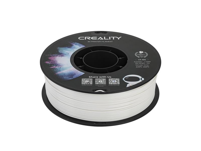 Creality Filament ABS, Weiss, 1.75 mm, 1 kg ABS 3D Drucker Filament