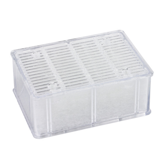 Easybox fibre s : plastique ouate blanc l. 7 x l. 4 x h. 10 cm
