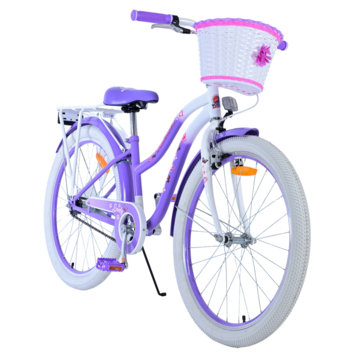 Volare Lovely kinderfiets wit paars 24 inch