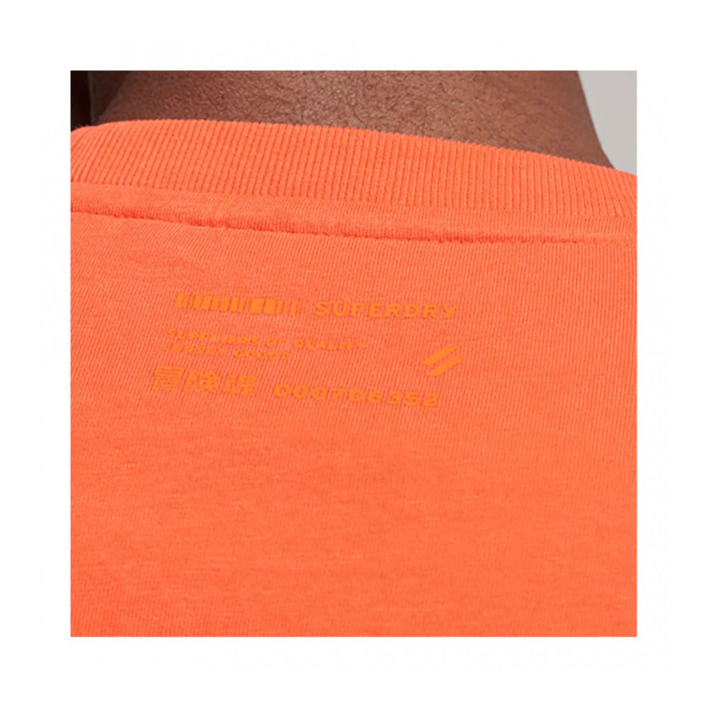 Superdry CODE STACKED LOGO - Tee-shirt Homme sunset red