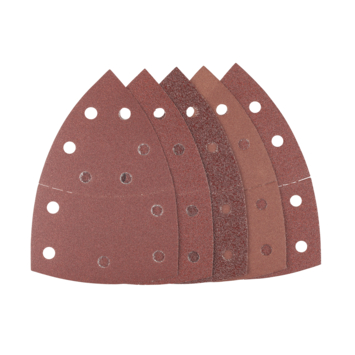Irwin schuurvel voor multischuurmachines Bosch PSM, Skil, Lux, Metabo, zelfklevend K40/K80/K120/K180, 5 stuks
