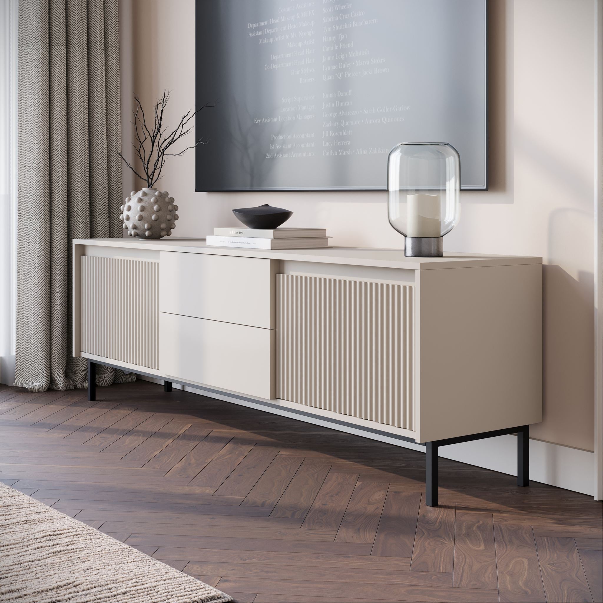 Meubella - TV-Meubel Orvana 2 - Beige - 174 cm