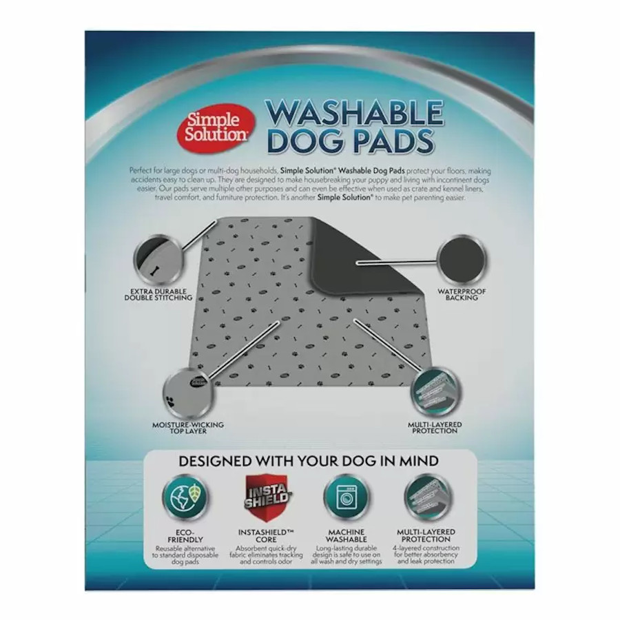 Tapetes laváveis para cães Simple Solution – Pacote com 2