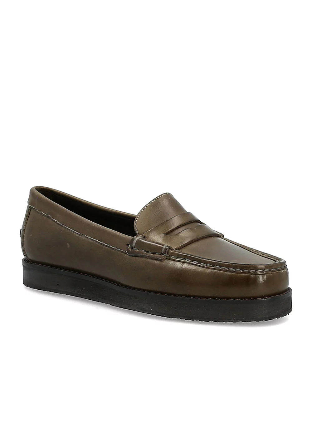 MOCASSIN PLATFORM MOC II CUIR KAKI